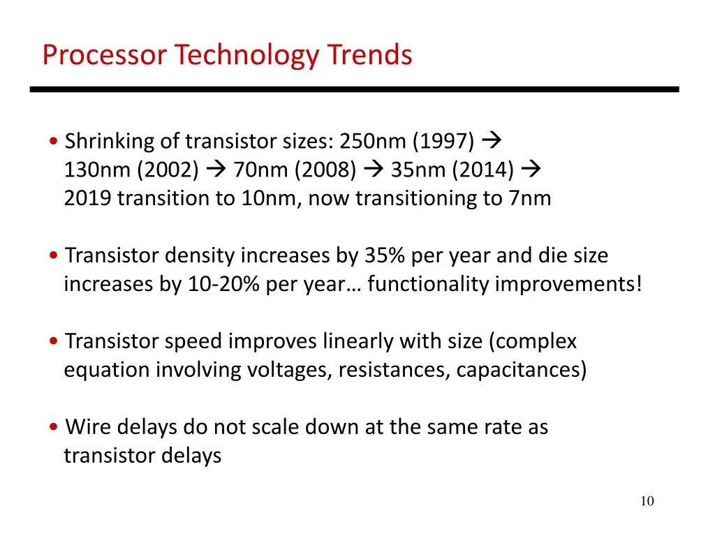 processor technology trends