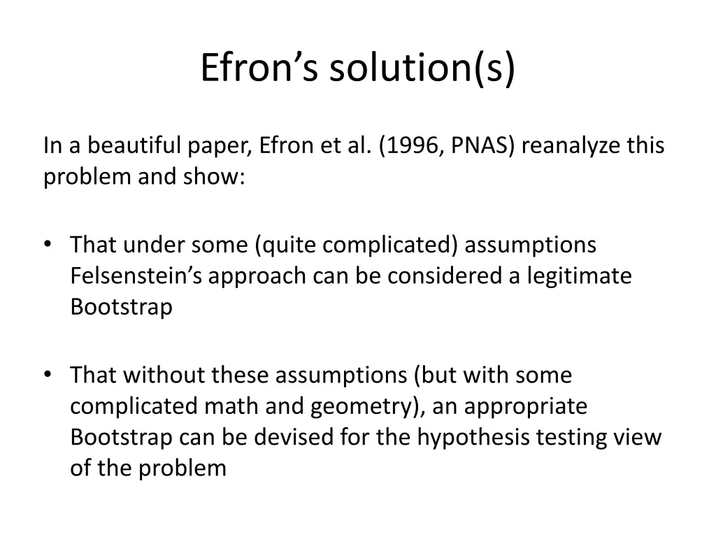 efron s solution s