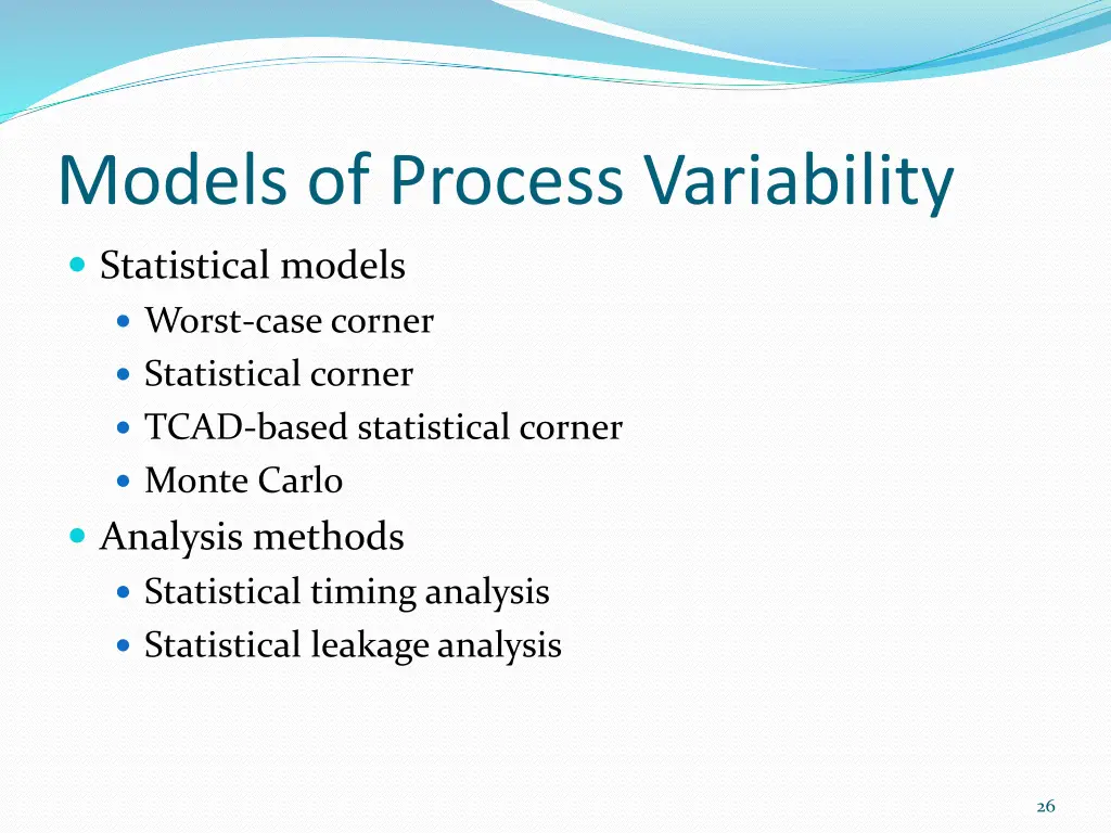 models of process variability