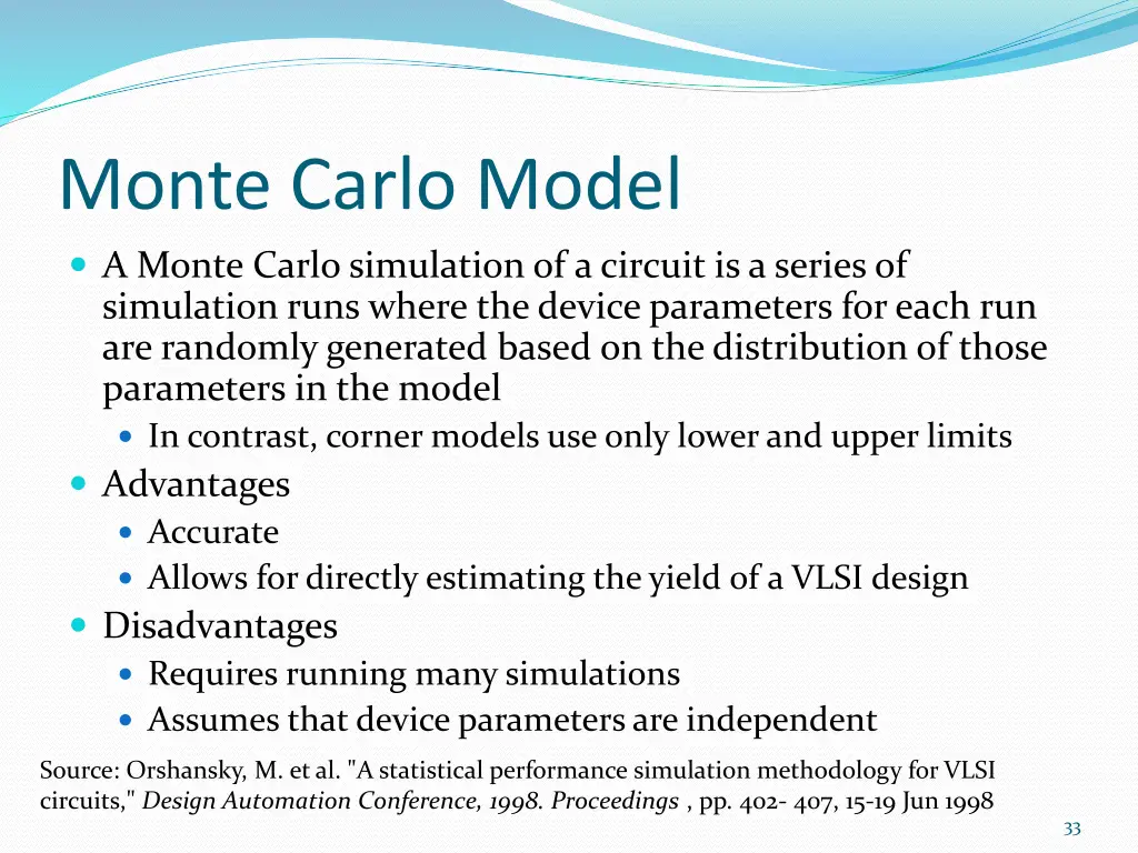 monte carlo model