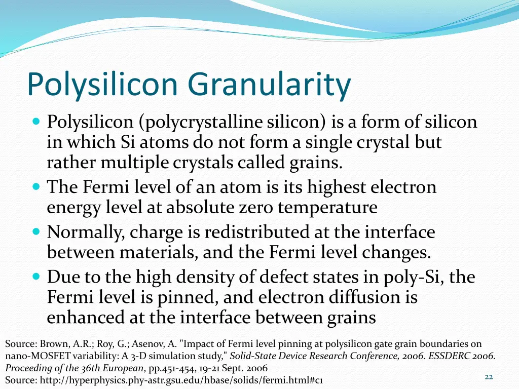 polysilicon granularity polysilicon