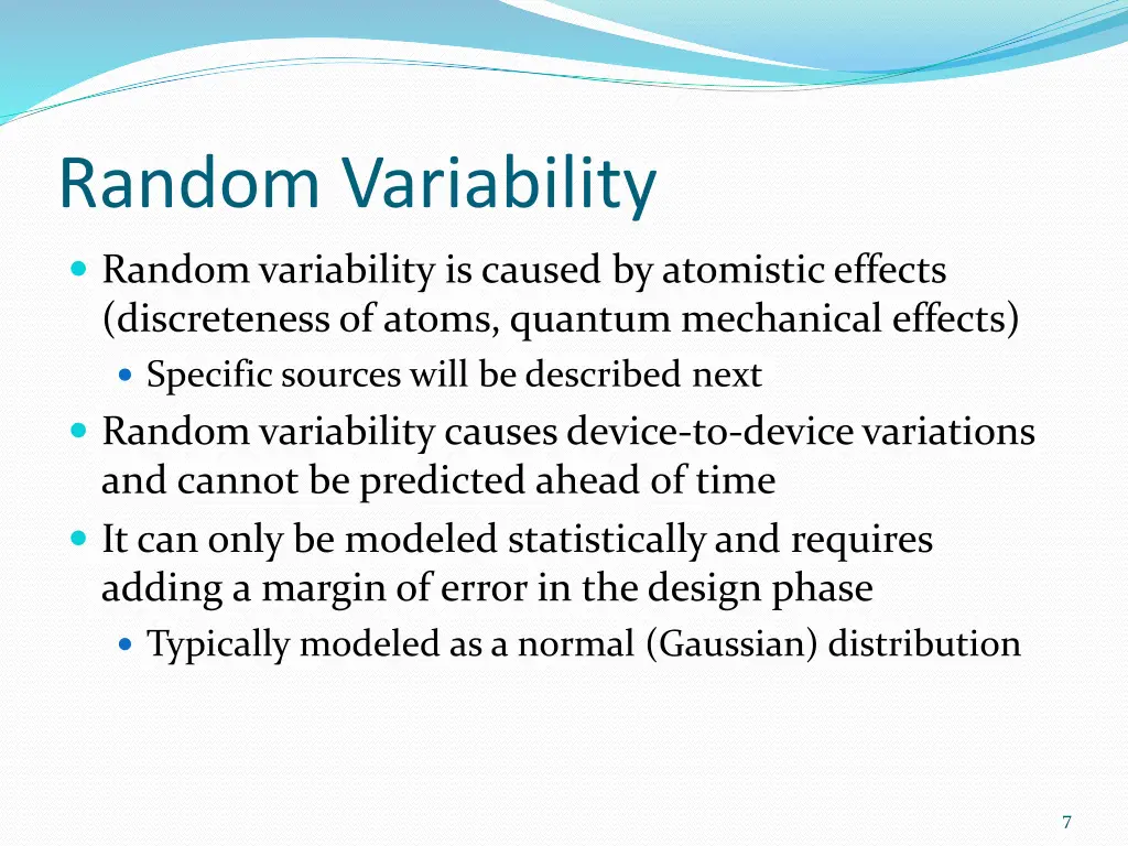 random variability