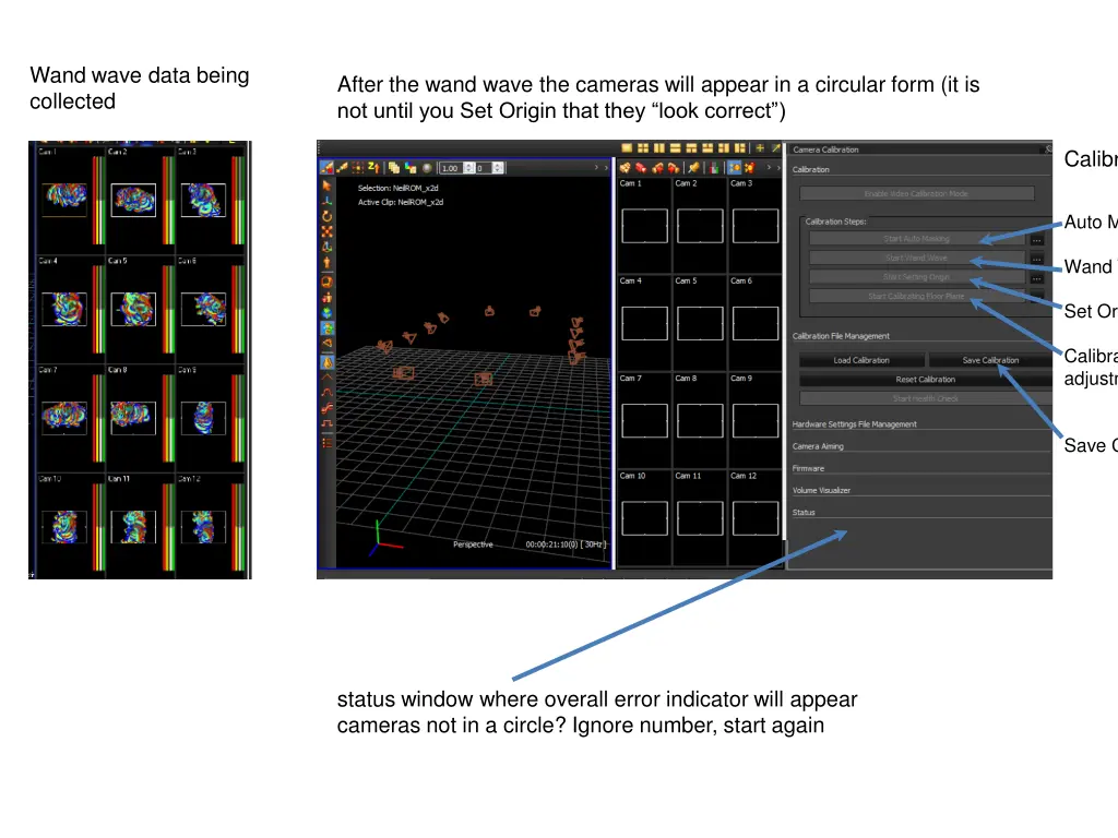 wand wave data being collected