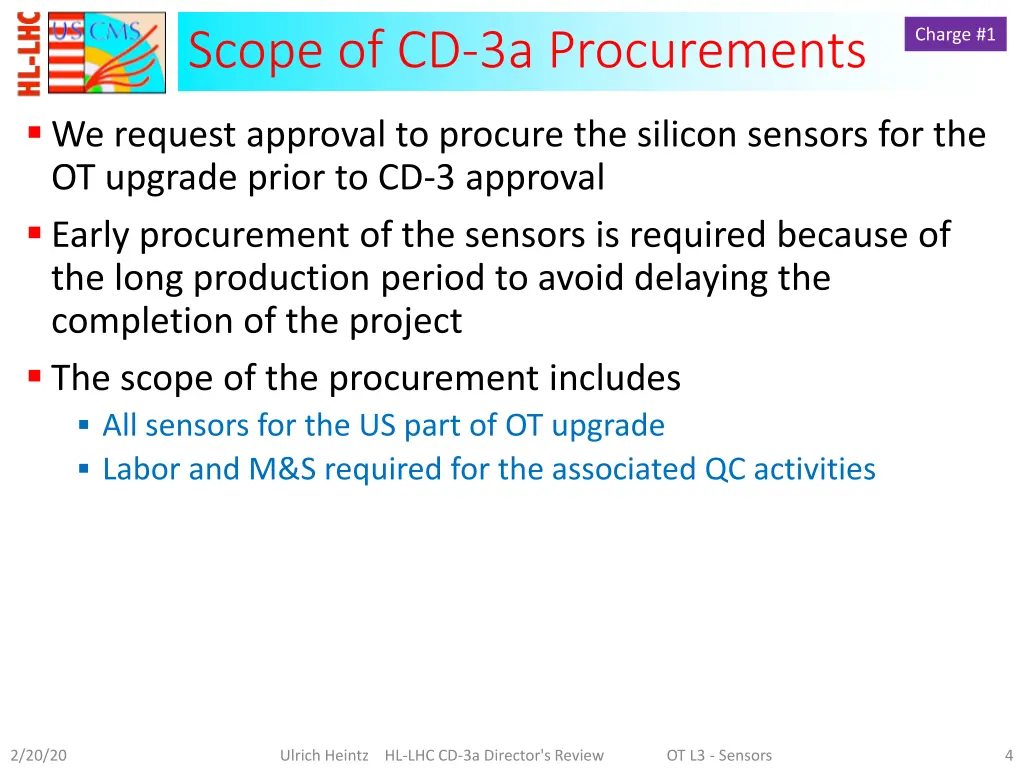 scope of cd 3a procurements