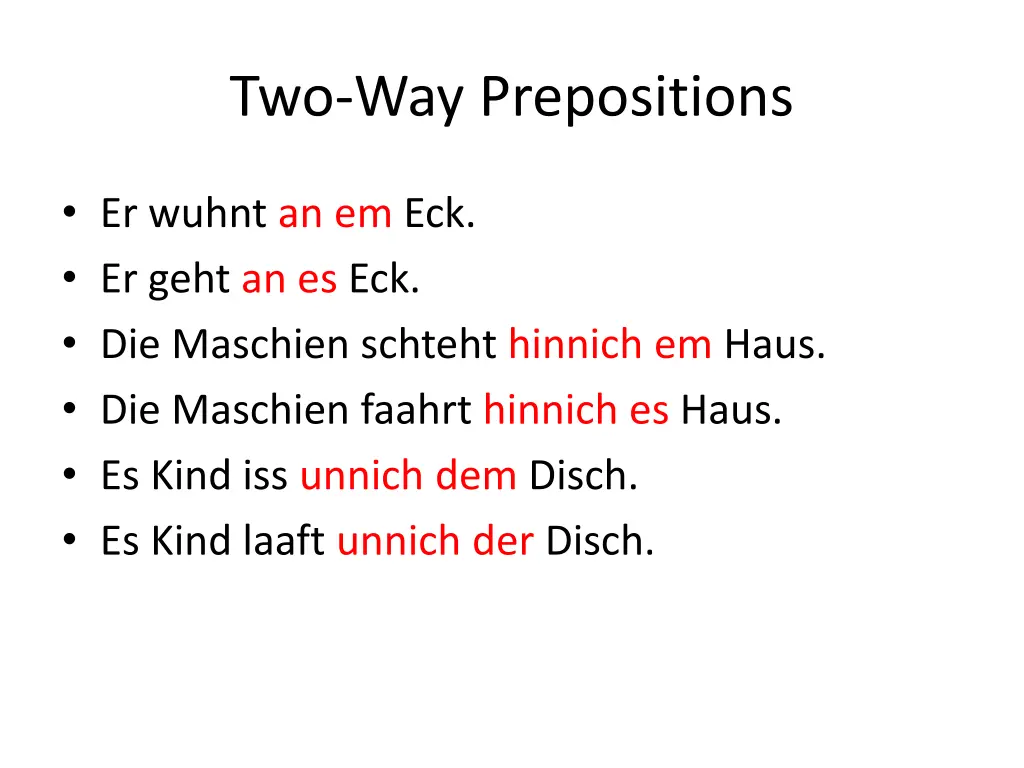 two way prepositions 2