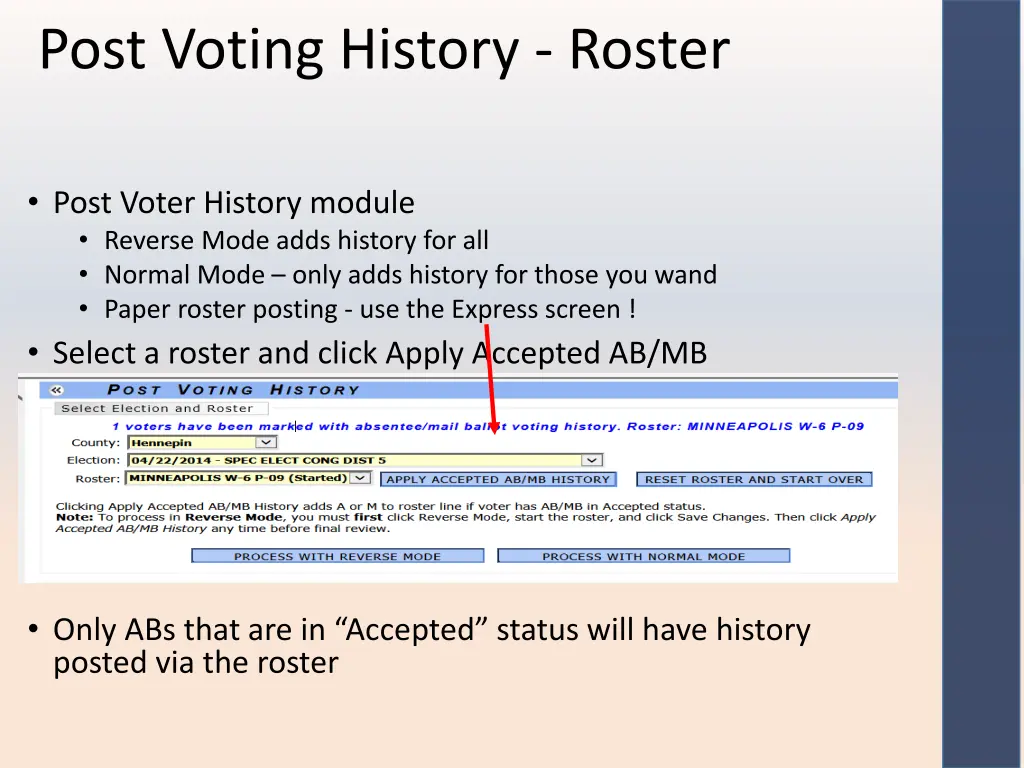 post voting history roster