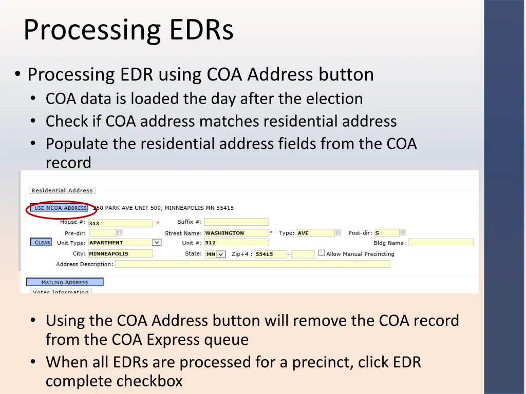 processing edrs 1