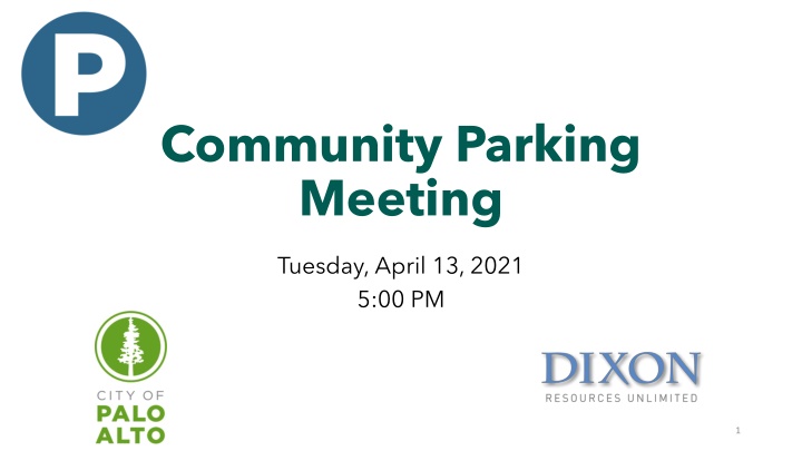 community parking meeting