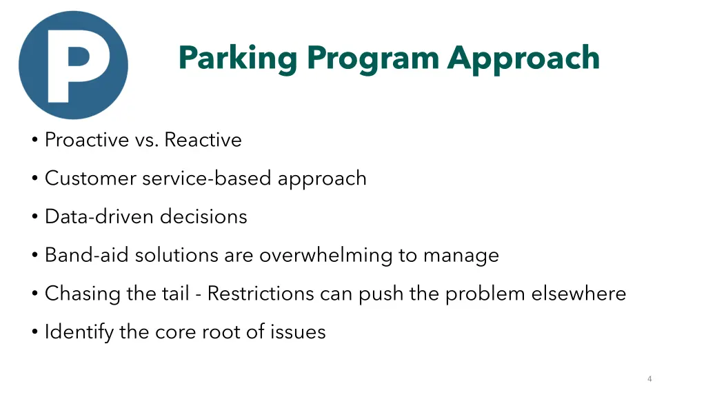 parking program approach