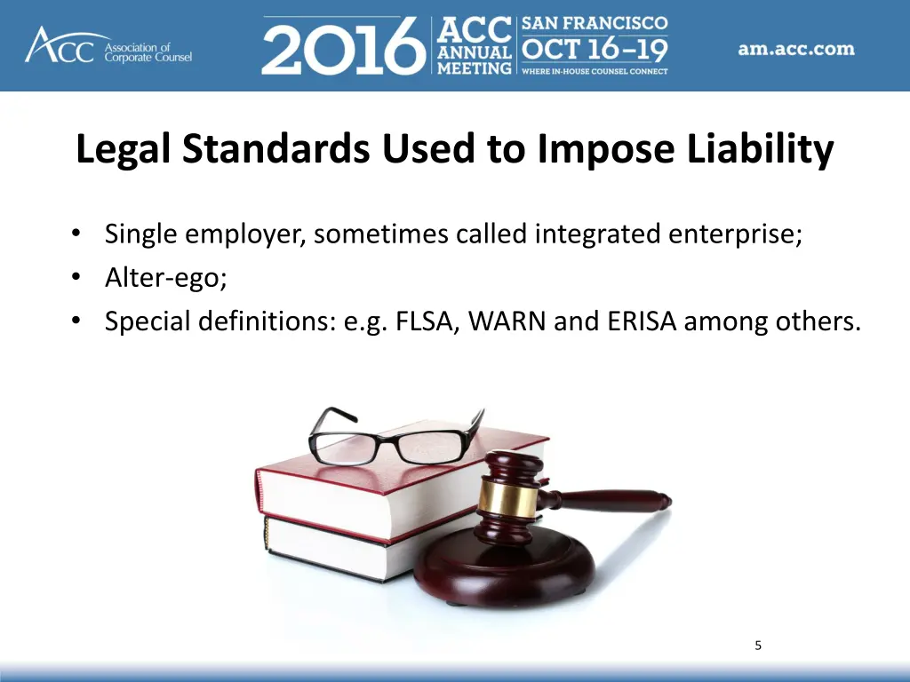 legal standards used to impose liability