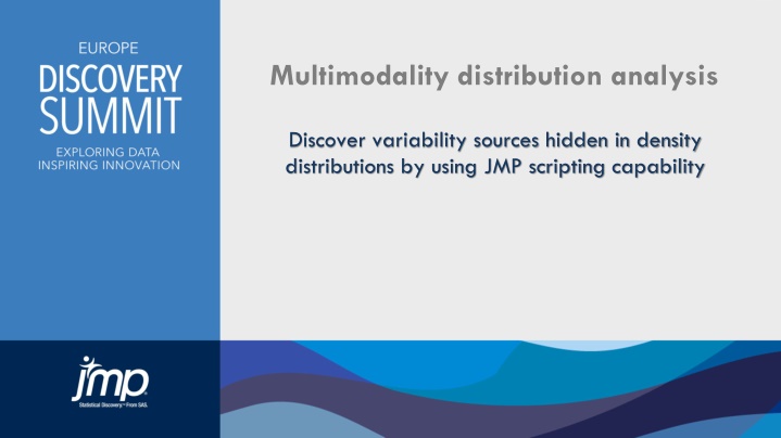 multimodality distribution analysis