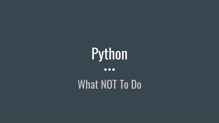 python