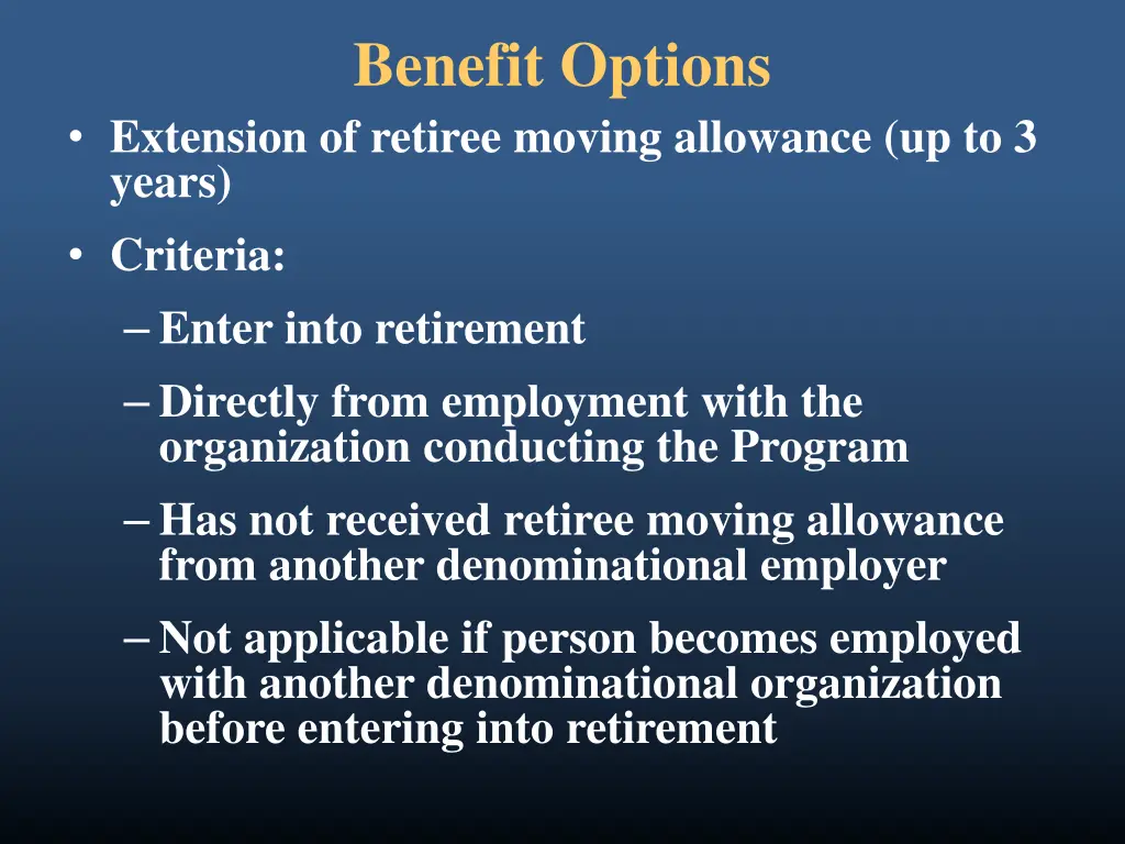 benefit options 2