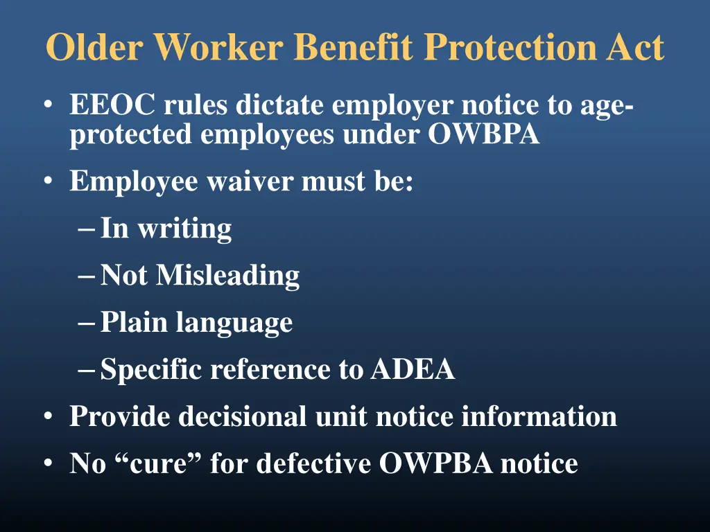 older worker benefit protection act