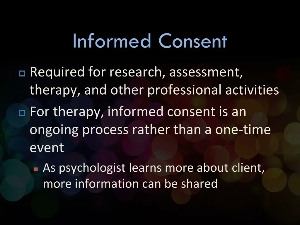 informed consent