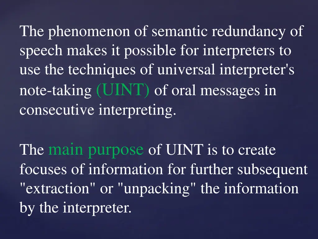 the phenomenon of semantic redundancy of speech