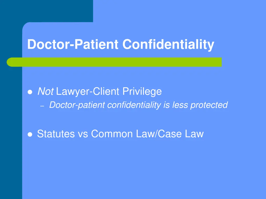 doctor patient confidentiality 1