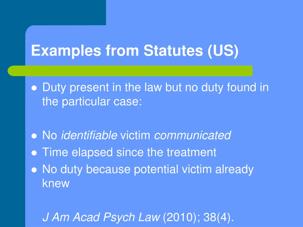 examples from statutes us