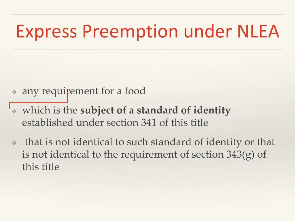 express preemption under nlea 1