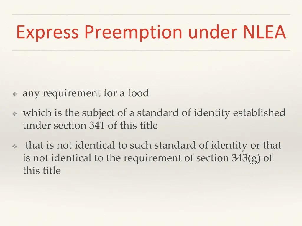 express preemption under nlea 3