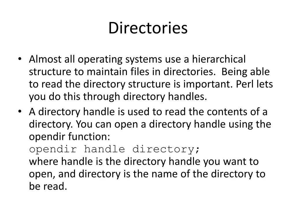 directories