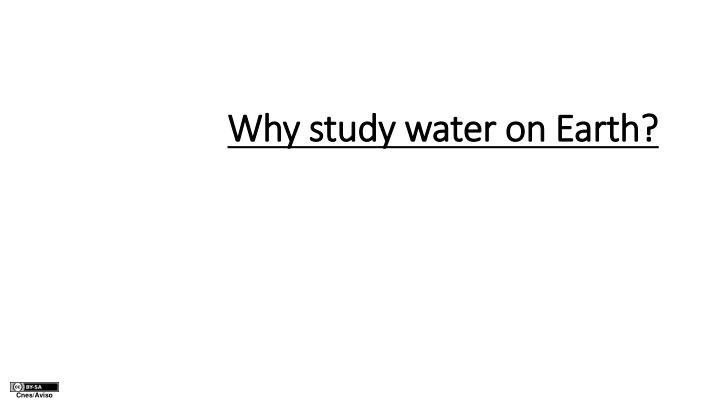 why study water on earth why study water on earth