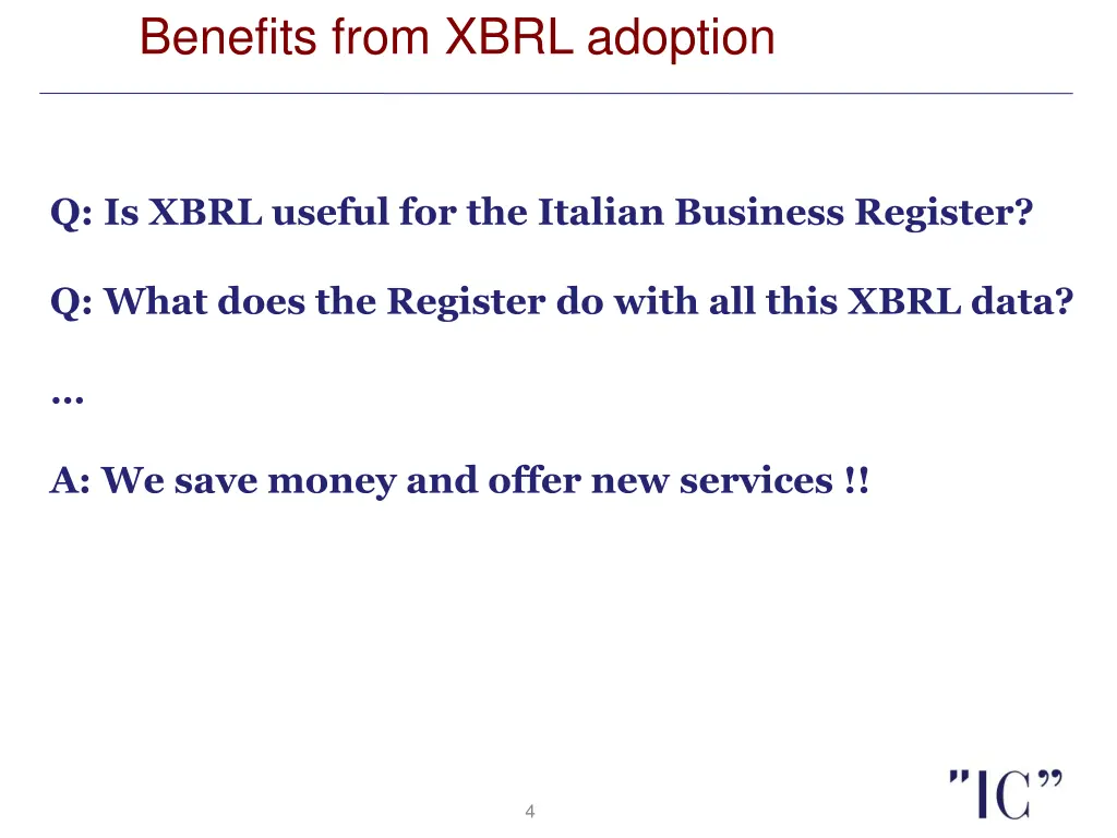 benefits from xbrl adoption