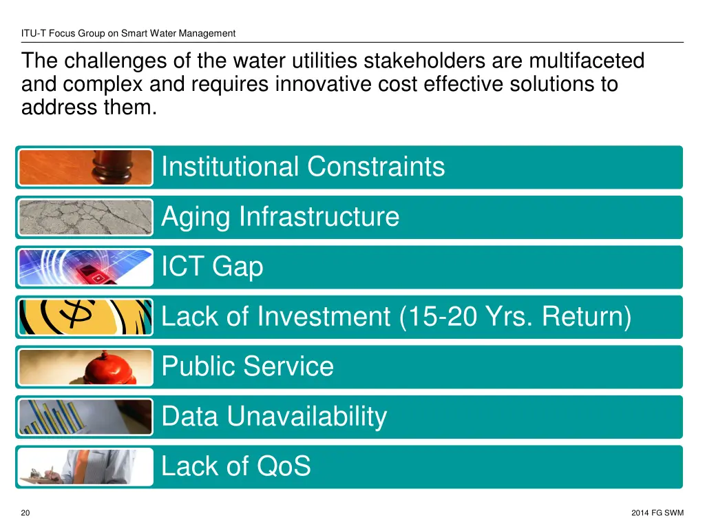 itu t focus group on smart water management 15