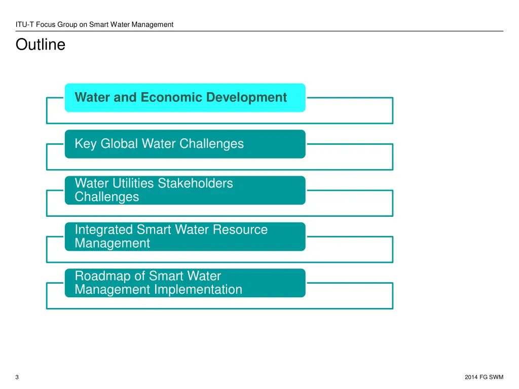 itu t focus group on smart water management 2