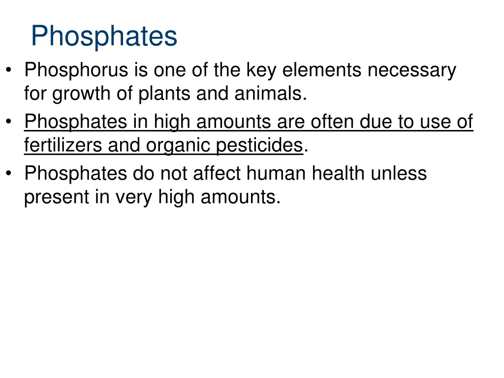 phosphates