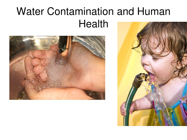 water contamination and human health