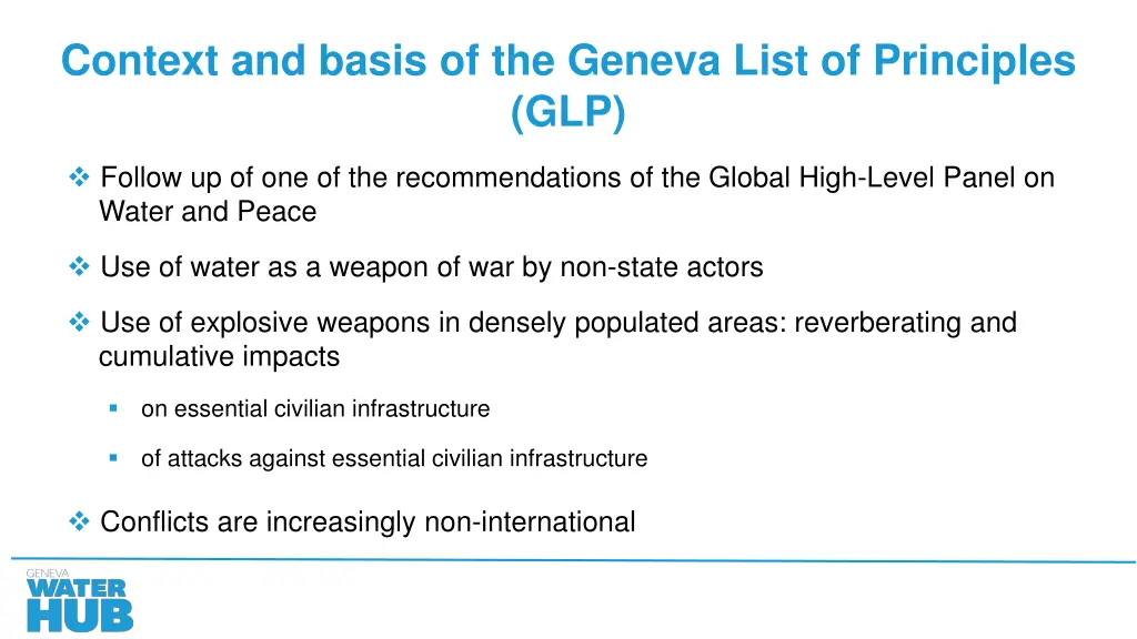 context and basis of the geneva list