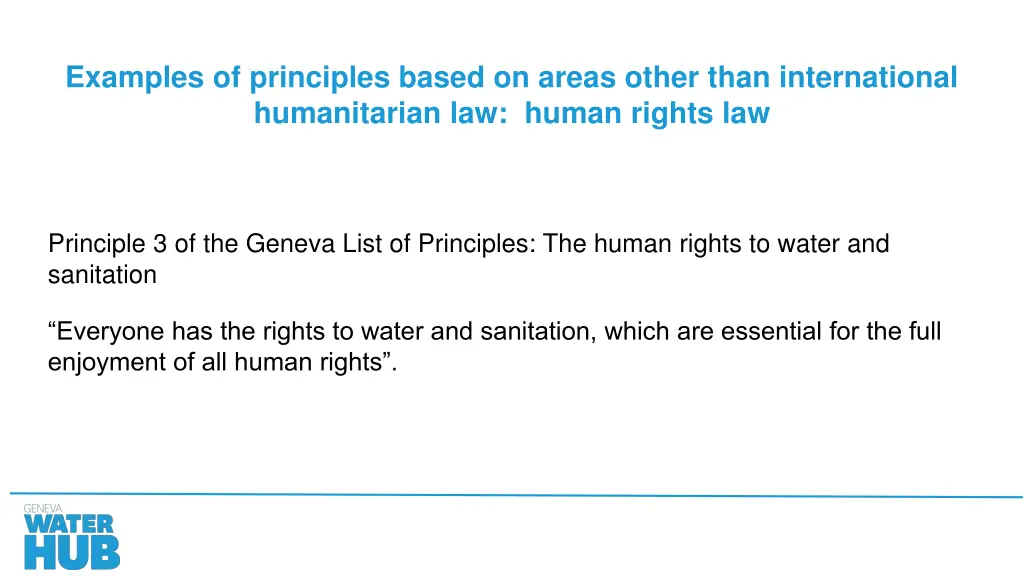 examples of principles based on areas other than