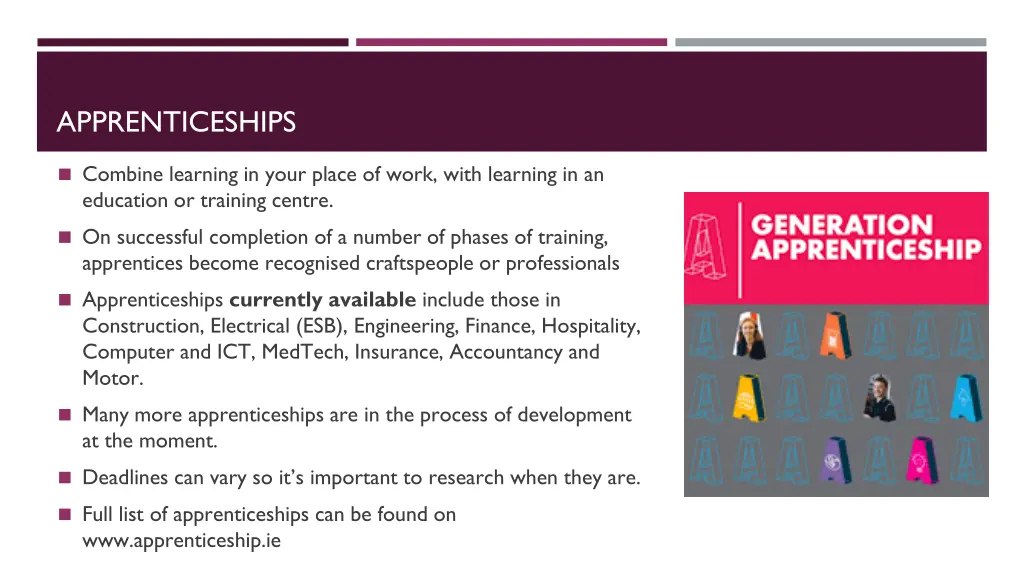 apprenticeships