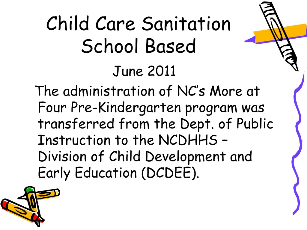 child care sanitation school based june 2011