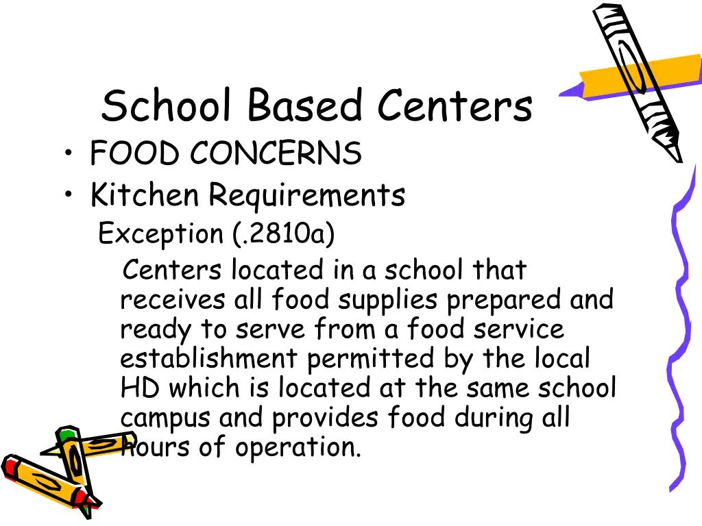 school based centers food concerns kitchen