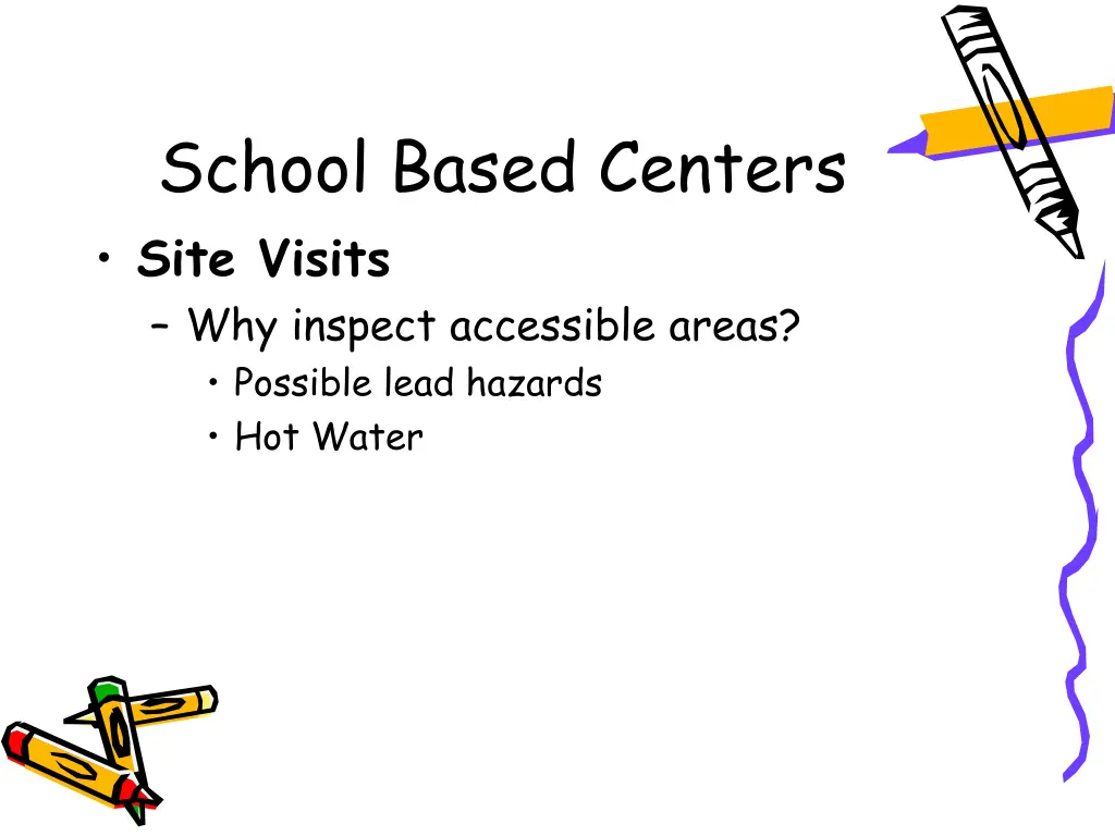 school based centers site visits why inspect