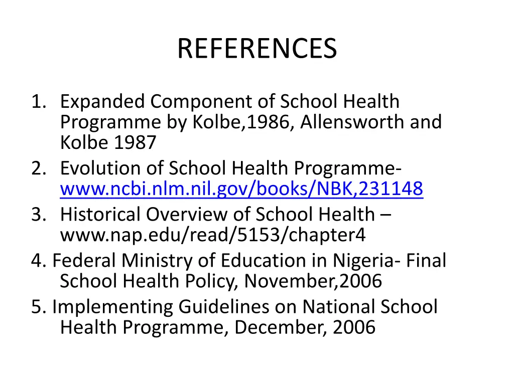 references