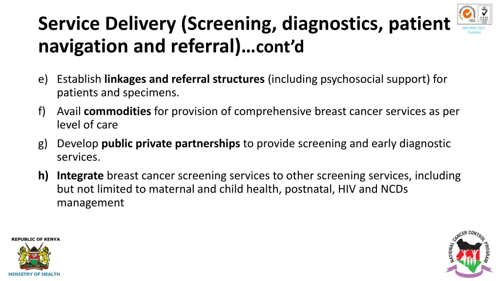 service delivery screening diagnostics patient 1