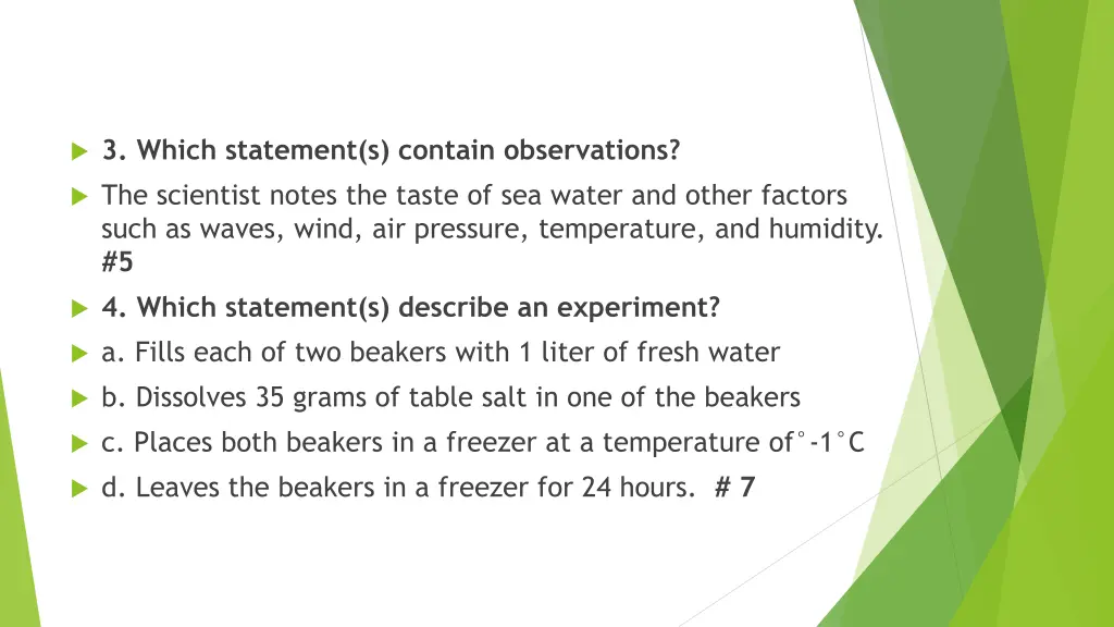 3 which statement s contain observations