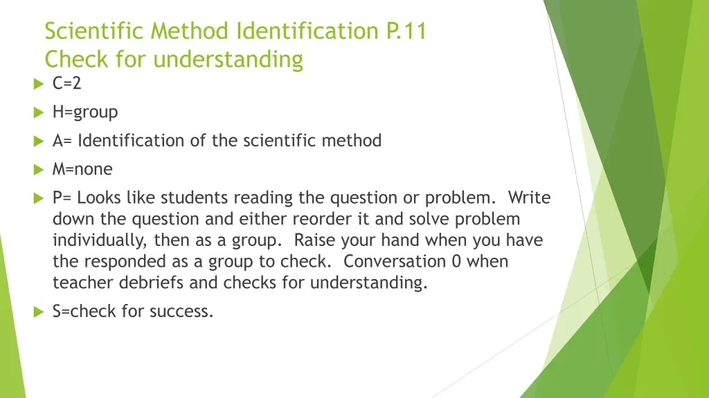 scientific method identification p 11 check