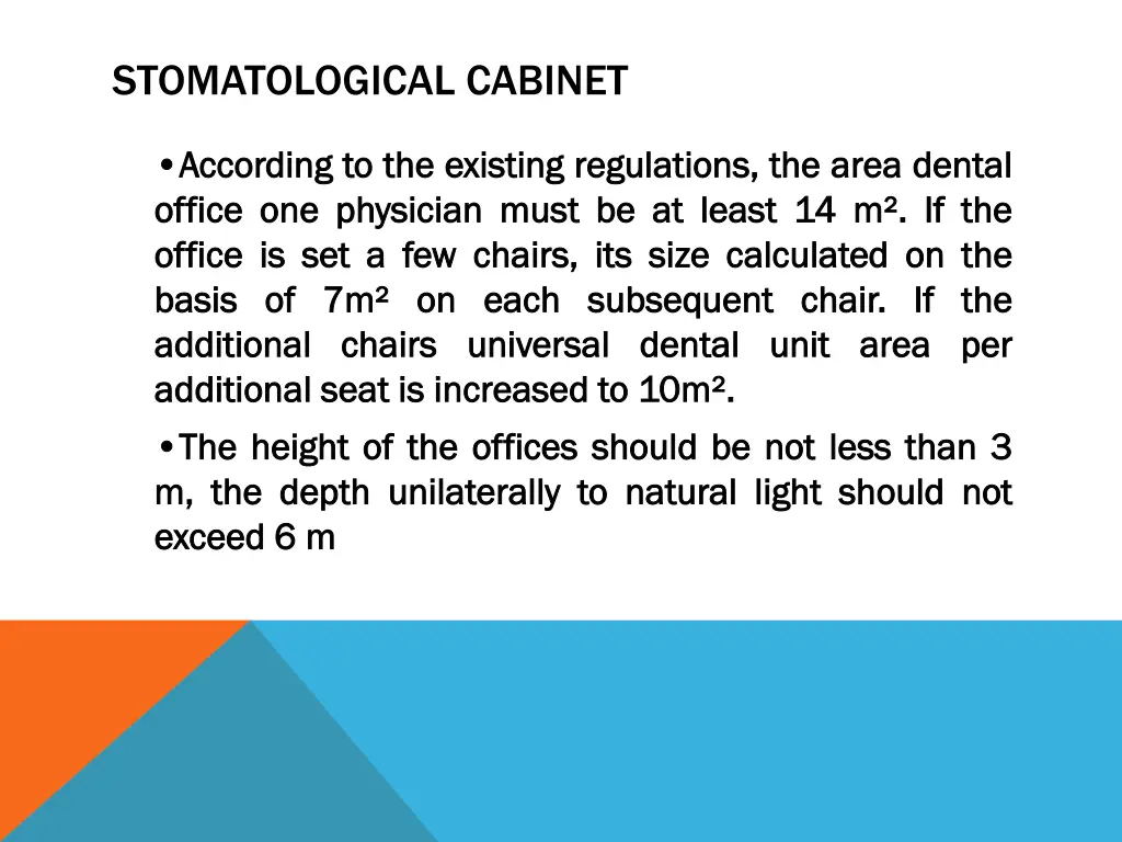 stomatological cabinet