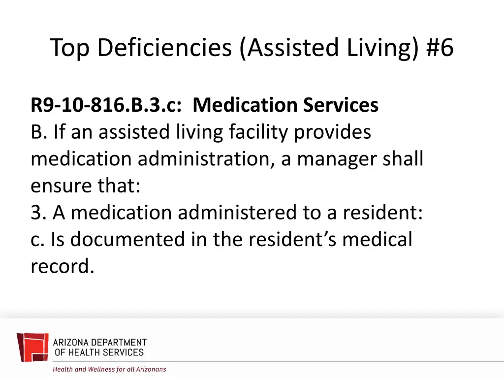 top deficiencies assisted living 6