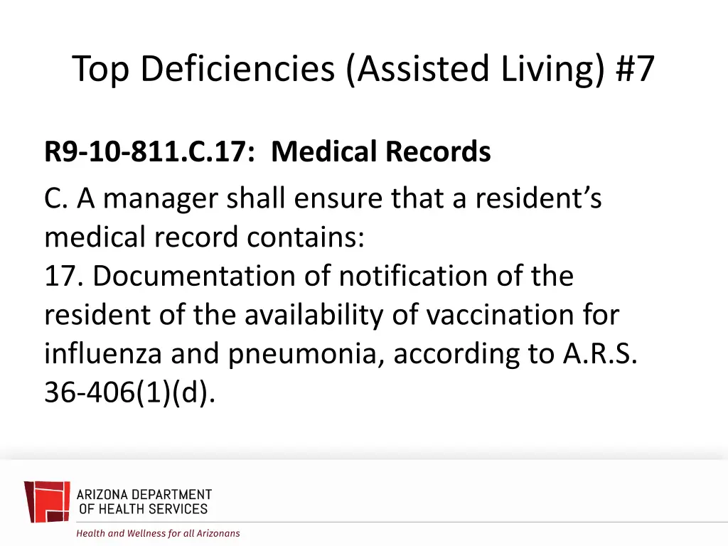 top deficiencies assisted living 7