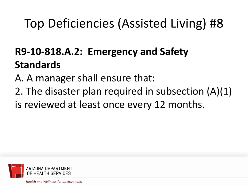 top deficiencies assisted living 8