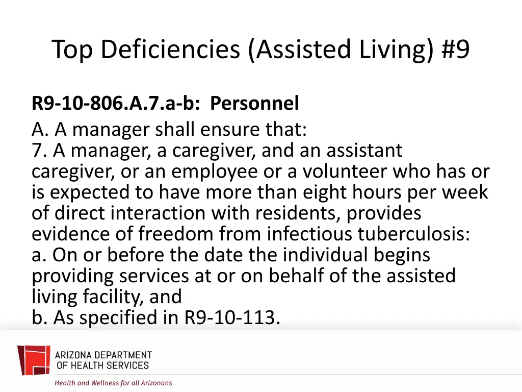 top deficiencies assisted living 9