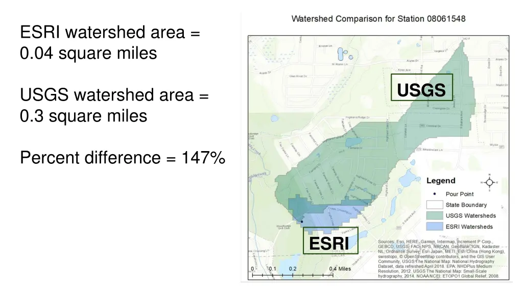 esri watershed area 0 04 square miles