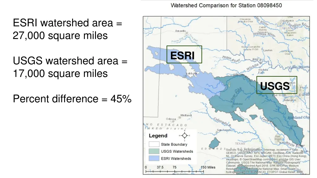 esri watershed area 27 000 square miles