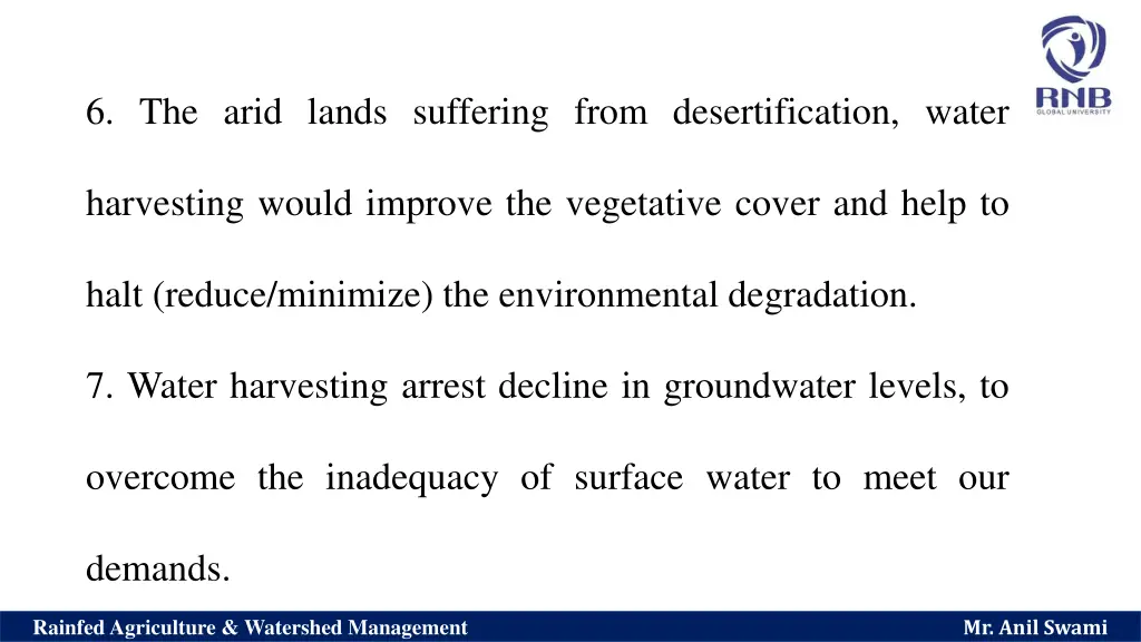 6 the arid lands suffering from desertification