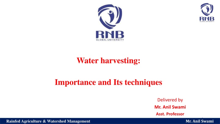 water harvesting